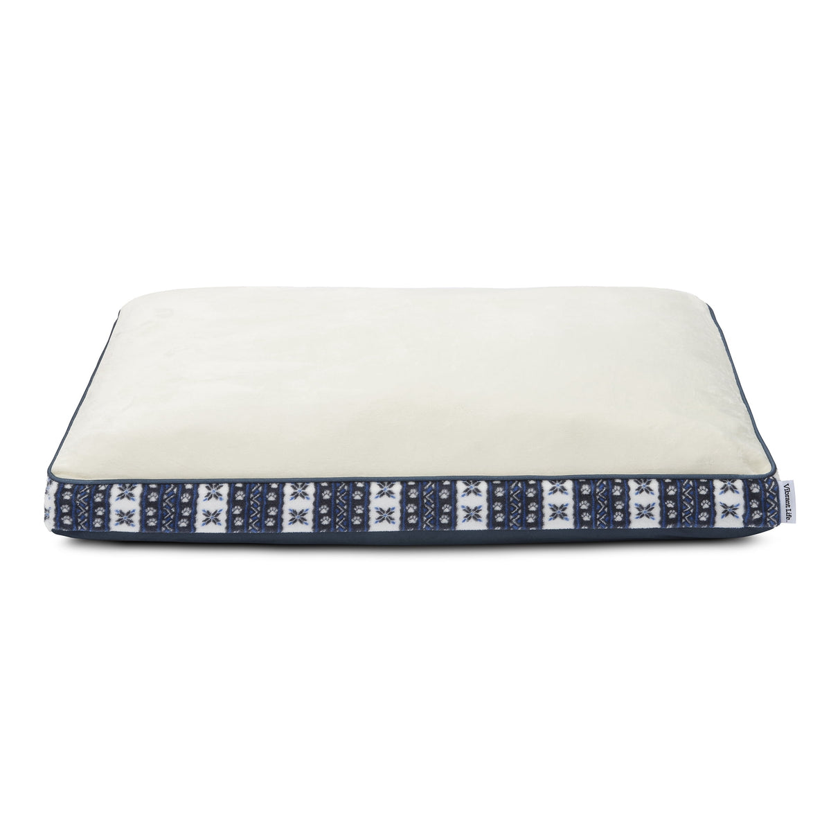Vibrant Life Holiday Large Deluxe Gusset Pillow Pet Bed, Fireside Plaid, 42" x 32"