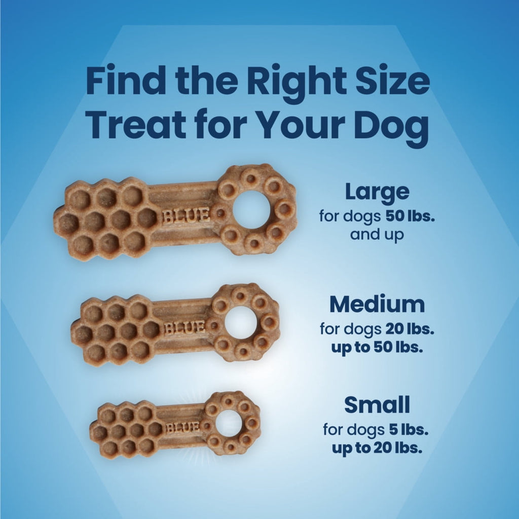 Blue Buffalo Medium Dental Chews, Daily Dental Care Dog Treats, Chicken & Spearmint (14 Count)