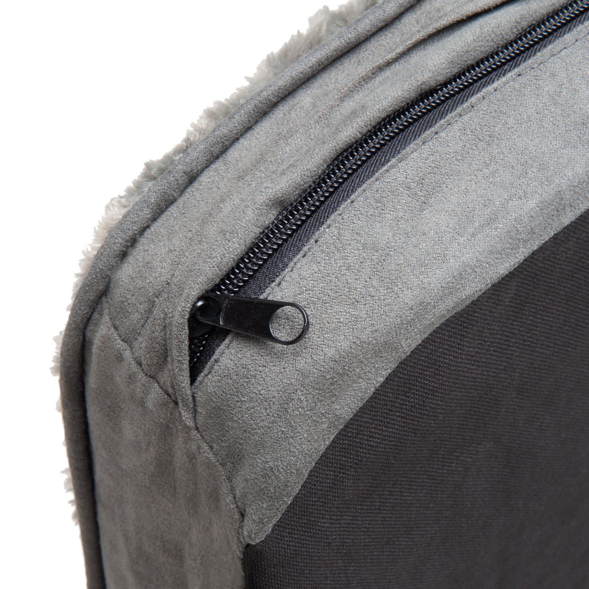 Furhaven, Ultra Plush Deluxe Orthopedic Dog Bed, Medium, Gray, 1 Count