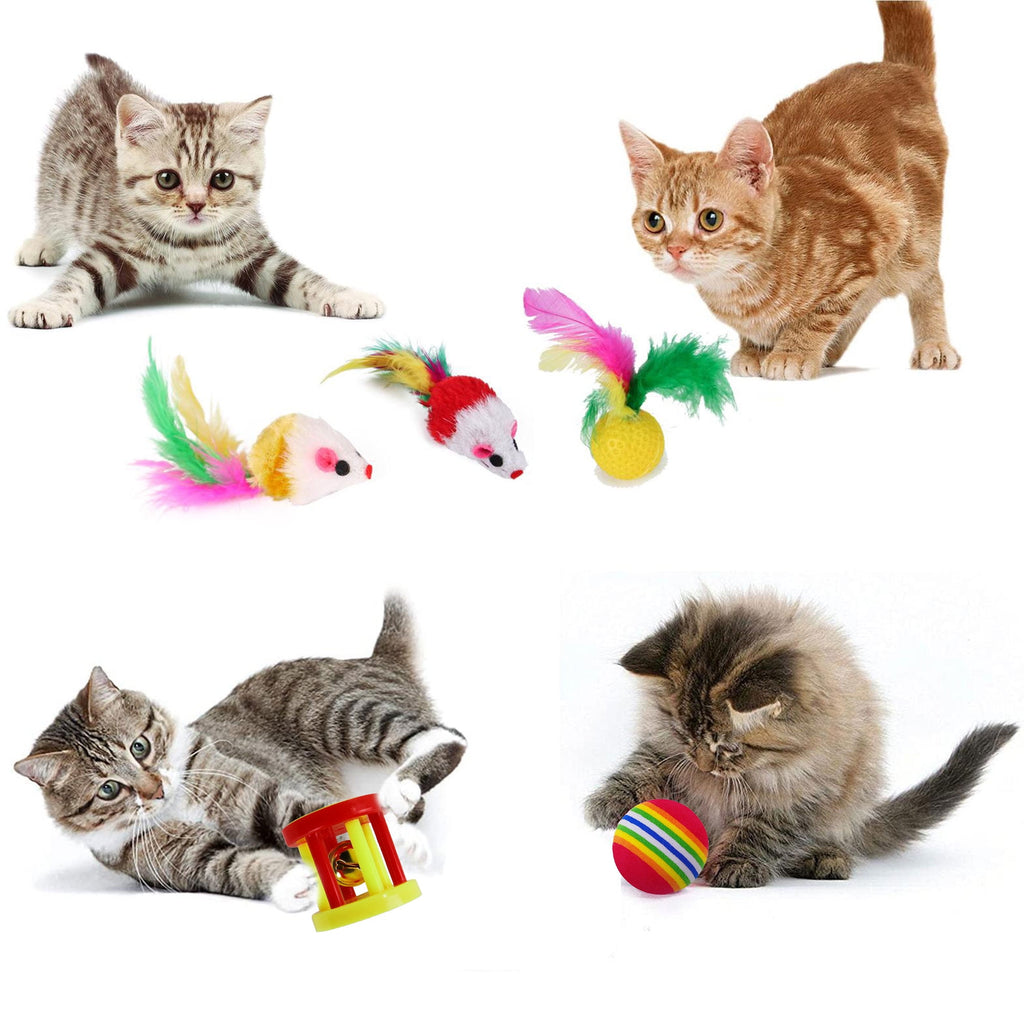 Semfri Cat Toys Tunnels Collapsible Pets Cat Jungle Tunnels Kitty Toys Balls