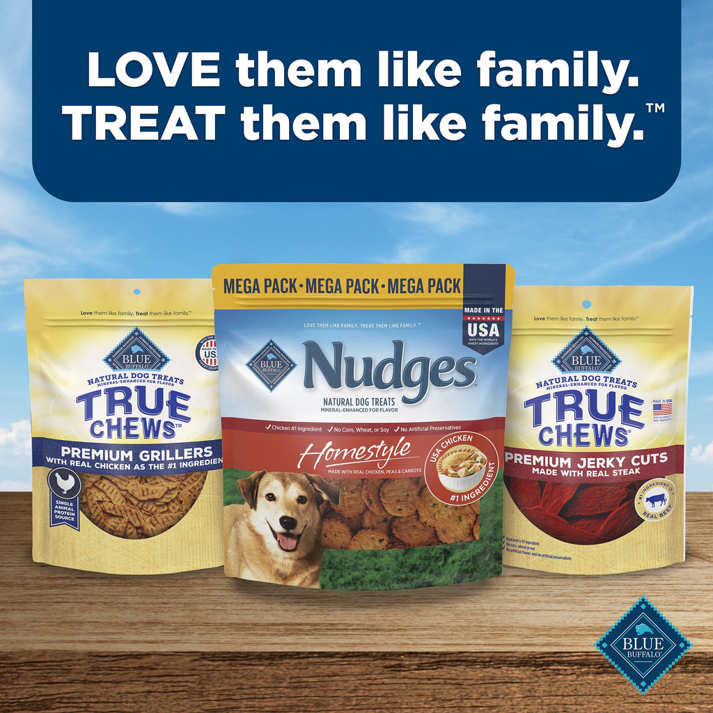 Blue Buffalo Nudges, Natural Dog Treats, Chicken Pot Pie Recipe, 28oz Bag