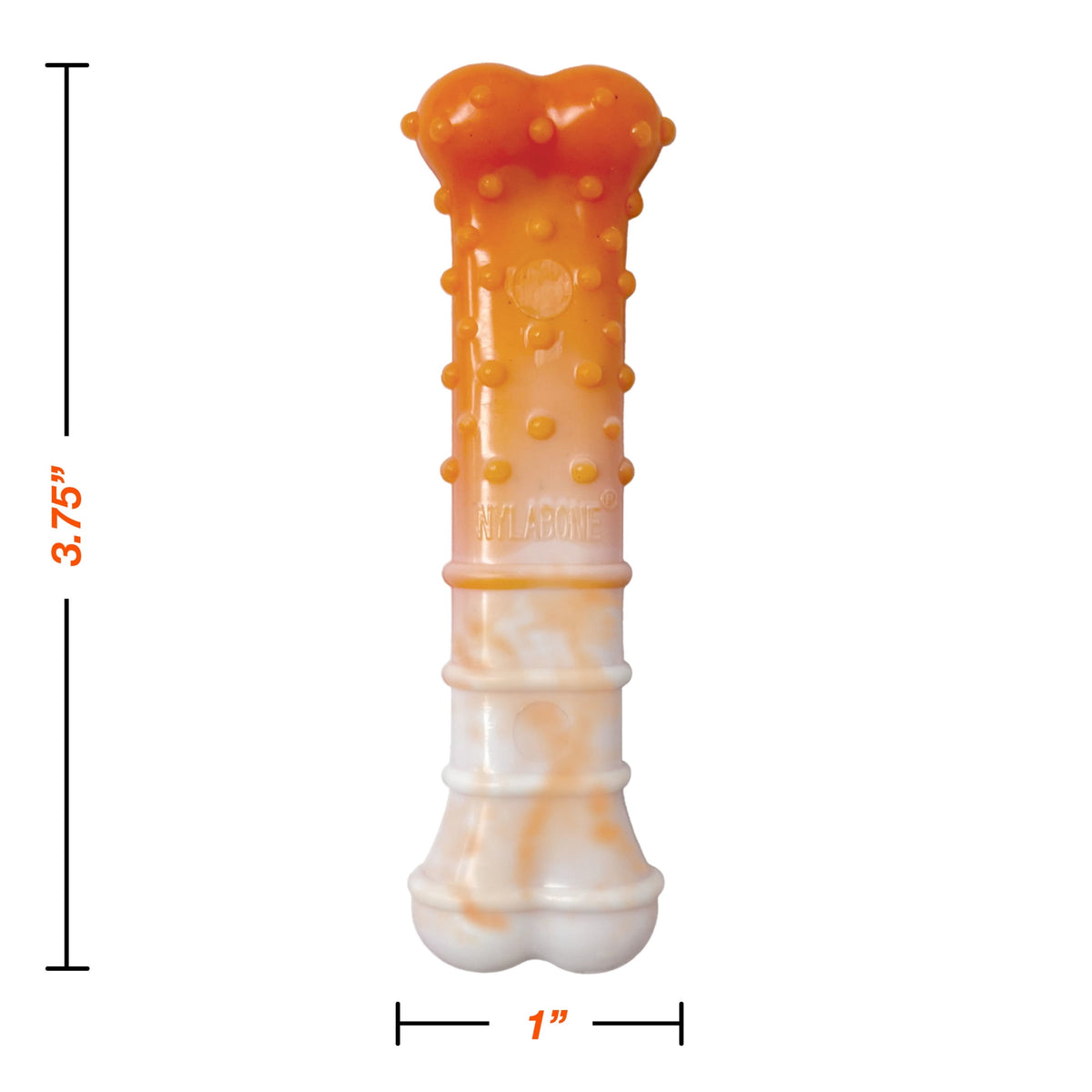 Nylabone Power Chew 70th Birthday Textured Bone Dog Toy, Dog Chew Toy, Chicken Flavor, Medium, 1 Count