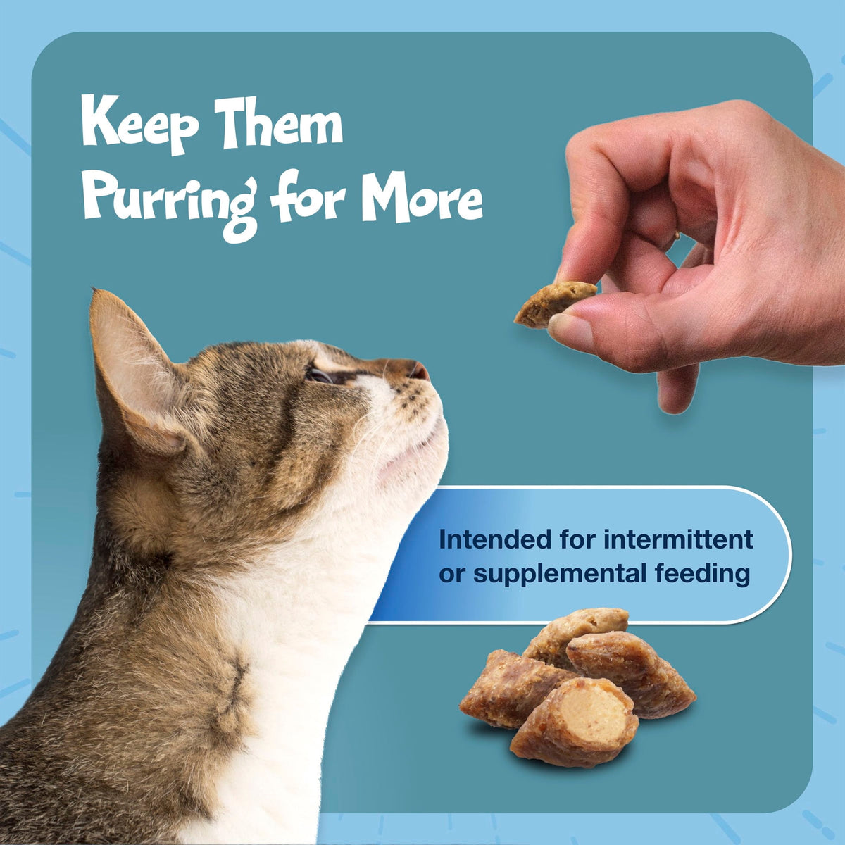 Blue Buffalo Bursts Crunchy & Creamy Cat Treats, Great for Training, Savory Seafood, 2-oz. Bag