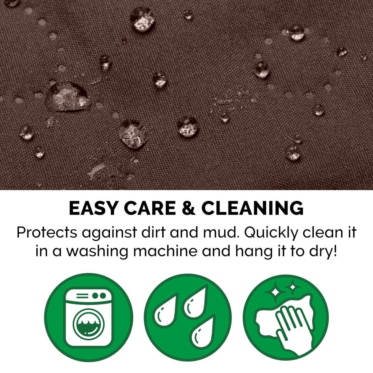 FurHaven Pawprint Non-Skid Sofa and Chair Furniture Protector for Dogs and Cats - Sofa, Dark Brown