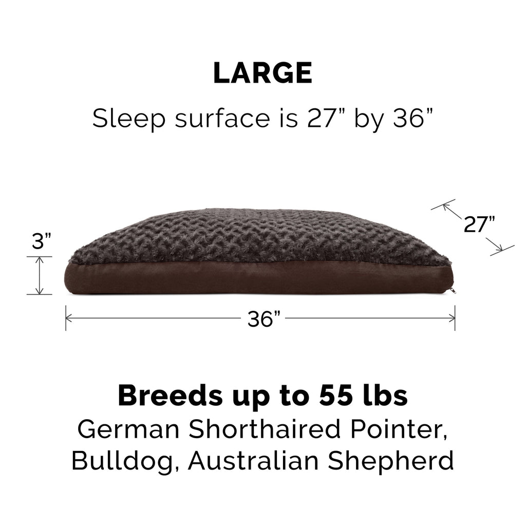 Furhaven, Ultra Plush Deluxe Orthopedic Dog Bed, Medium, Gray, 1 Count