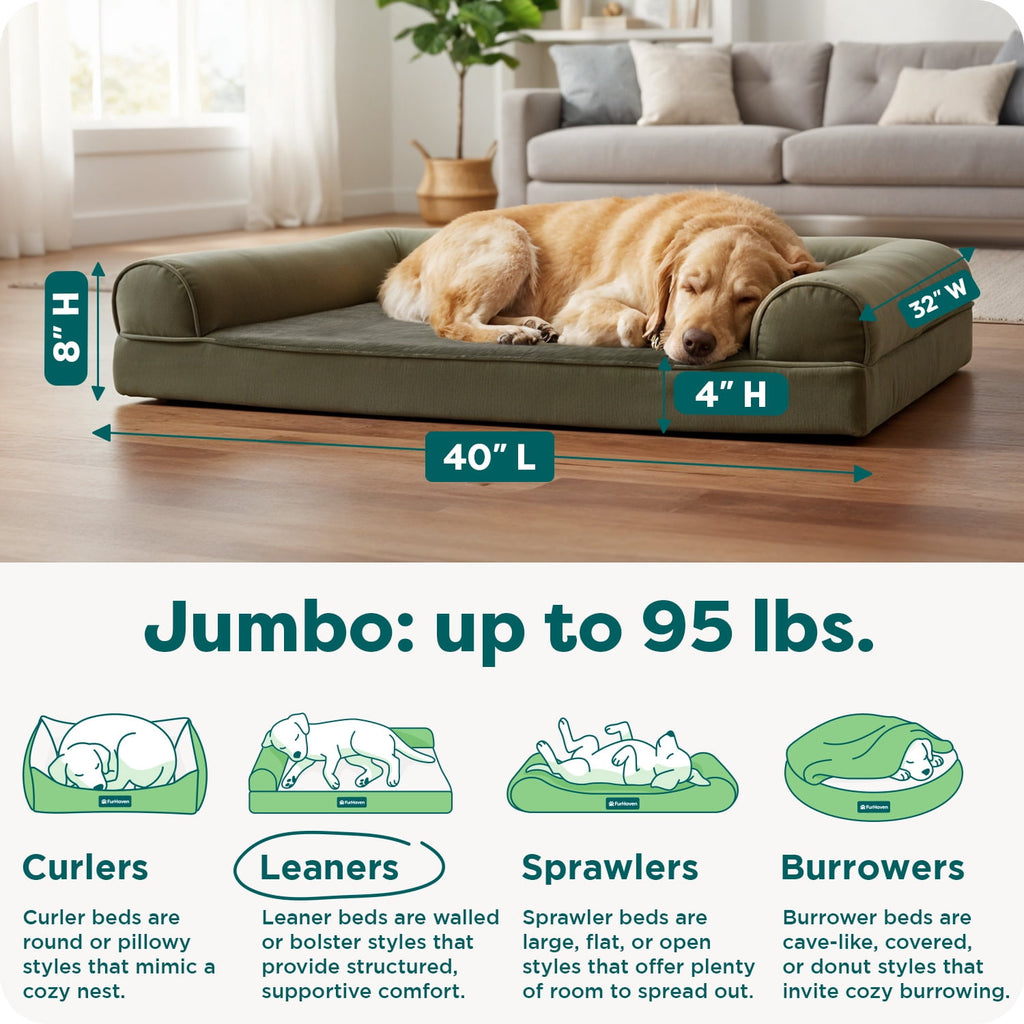 FH Faux Fur & Velvet Sofa - JM-Dark Sage