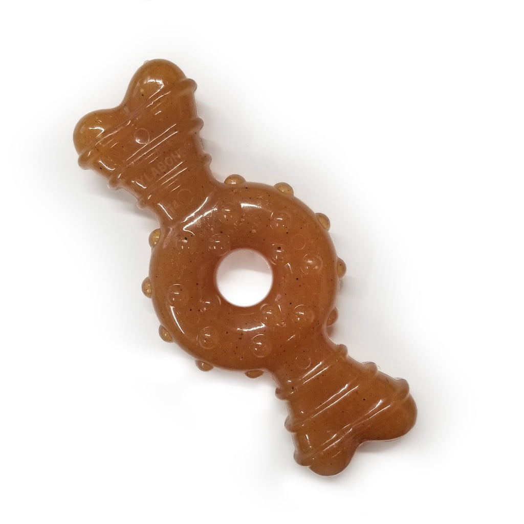 Nylabone Puppy Chew Ring Bone Dog Toy, Dog Chew Toy, Chicken Flavor, Medium, 1 Count