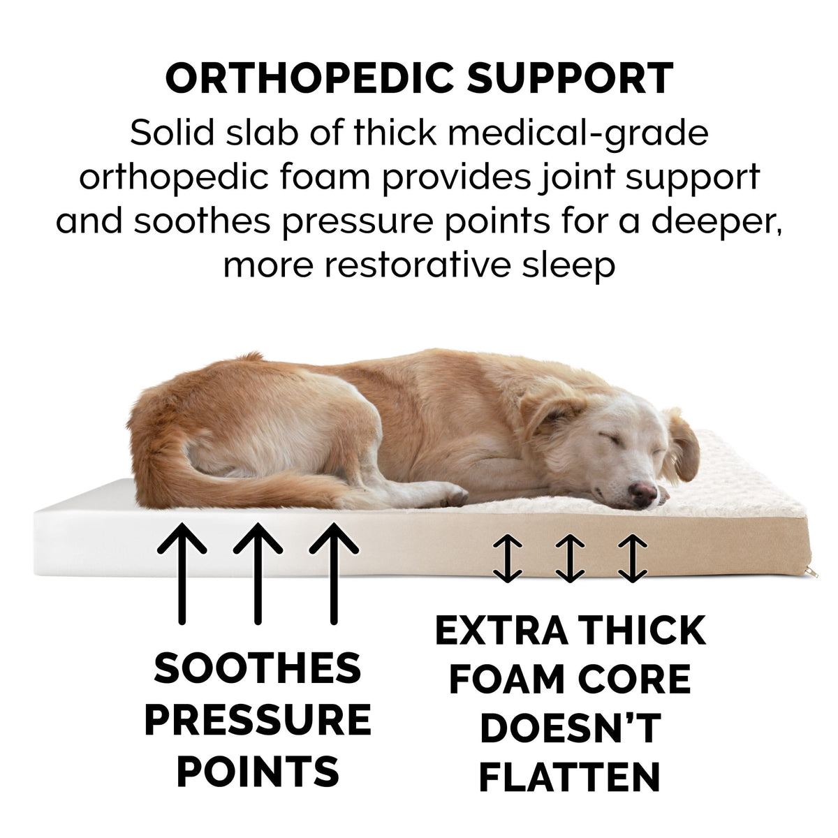 Furhaven, Ultra Plush Deluxe Orthopedic Dog Bed, Medium, Gray, 1 Count