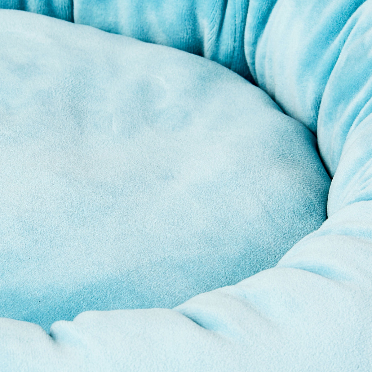 Vibrant Life Small Squishy Cuddler Pet Bed, Blue, 17 in