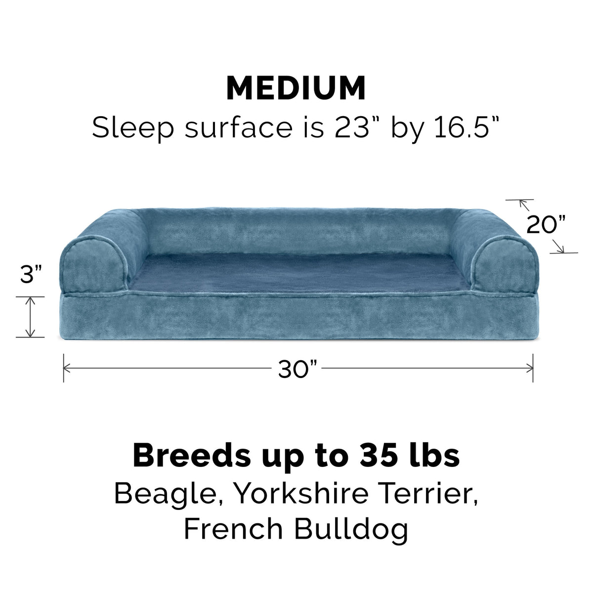 FH Faux Fur & Velvet Sofa - JM-Dark Sage