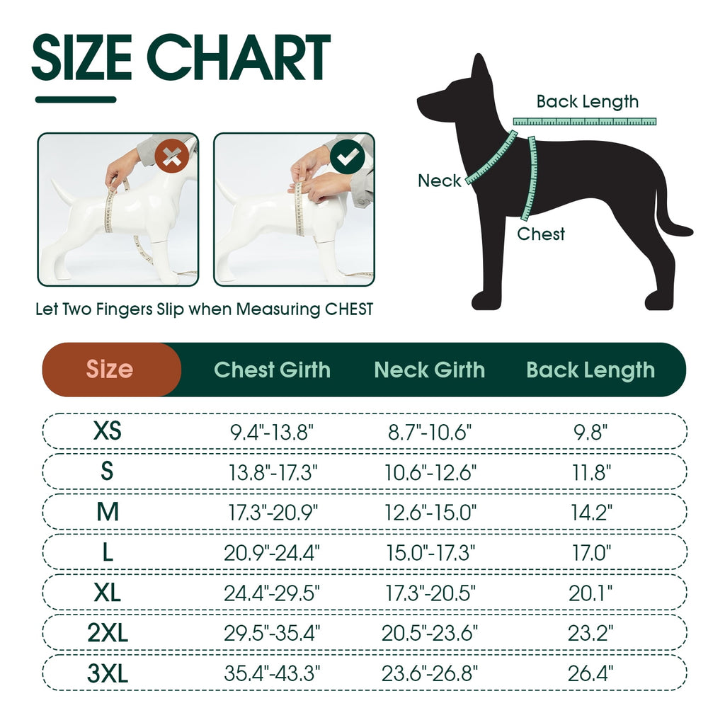 Kuoser Dog Coat Warm Dog Winter Jacket for Small Medium Large Dogs, Green, M