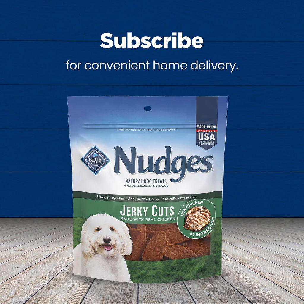 Blue Buffalo Nudges Jerky Cuts, Natural Dog Treats, Chicken Jerky, 28oz Bag