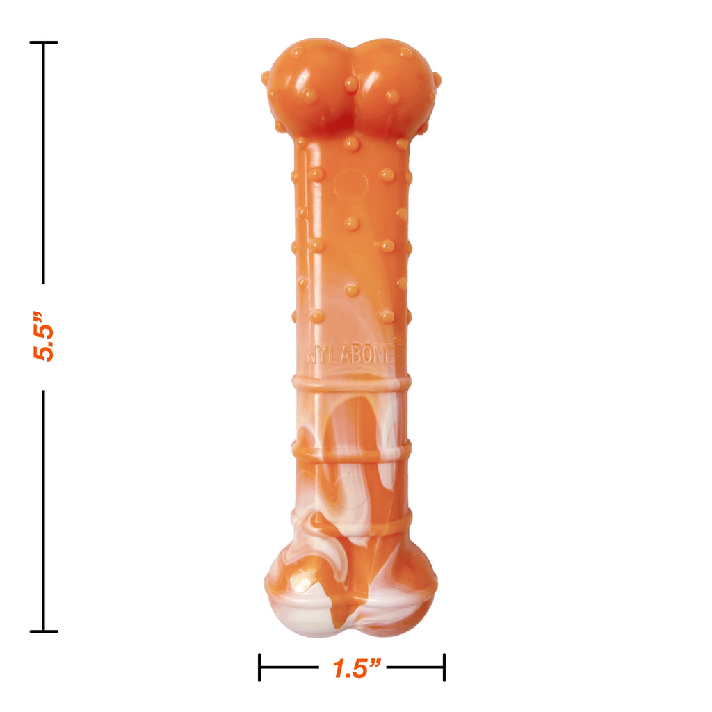 Nylabone Power Chew 70th Birthday Textured Bone Dog Toy, Dog Chew Toy, Chicken Flavor, Medium, 1 Count