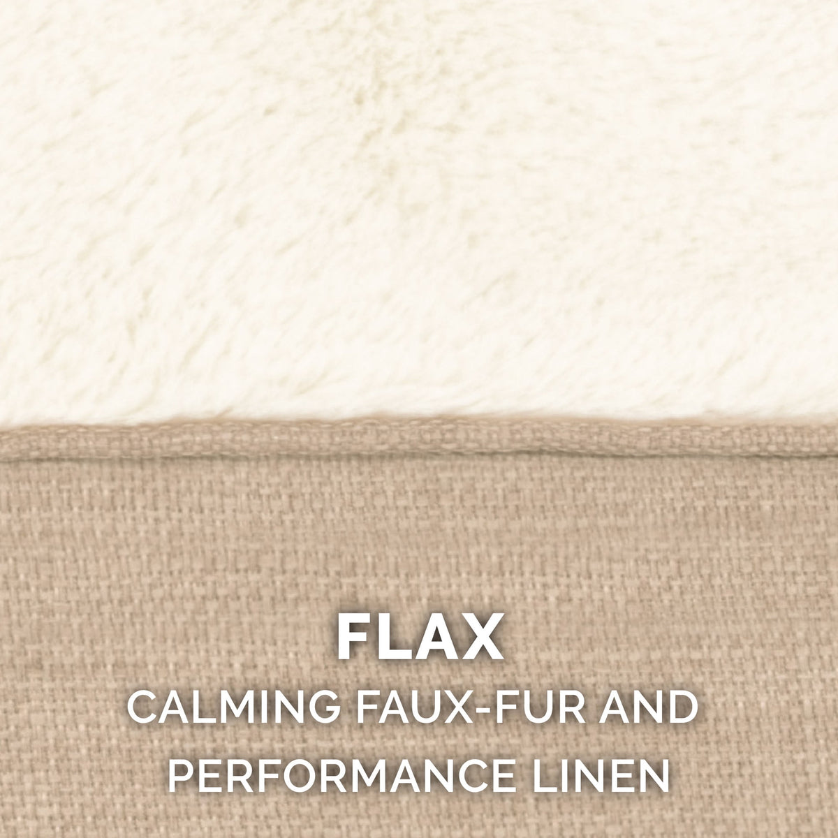 FurHaven Plush & Performance Linen Hooded Donut Pet Bed for Dogs & Cats - Mist Gray, Small - 24"