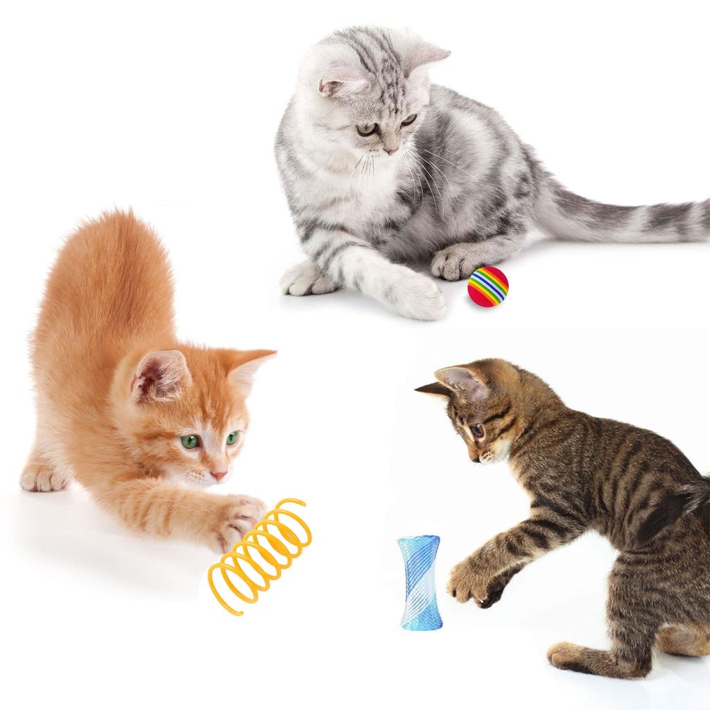 Semfri Cat Toys Tunnels Collapsible Pets Cat Jungle Tunnels Kitty Toys Balls