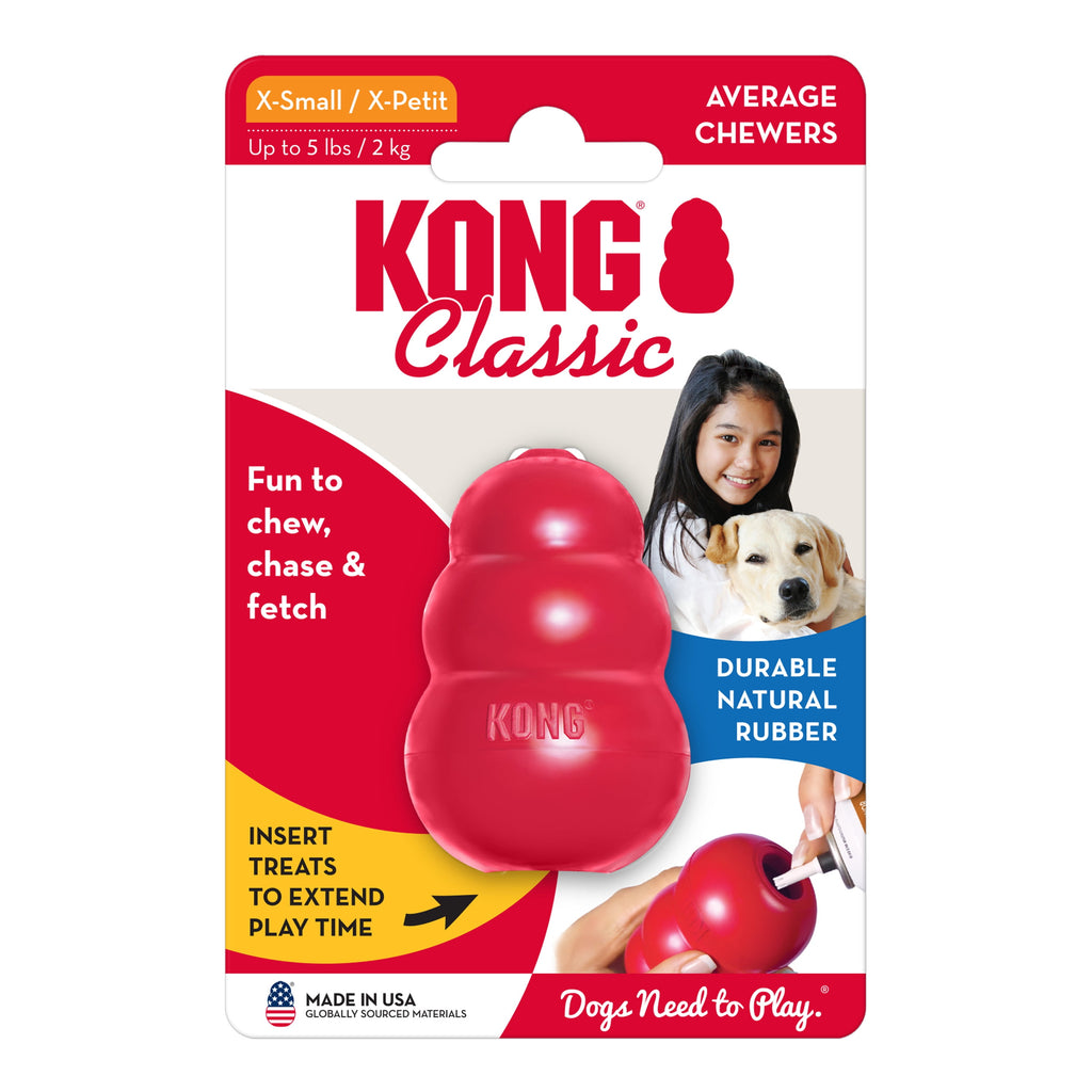 KONG® Classic Rubber Dog Toy for Average Chewers, Large, for Dogs Between 30-65 lbs