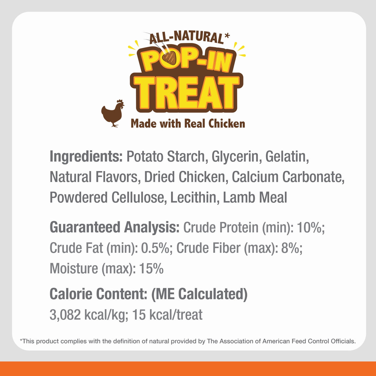 Nylabone Pop-In Treat Toy Dog Treat Refills, Natural Dog Biscuits, Chicken Flavor, 30 Count